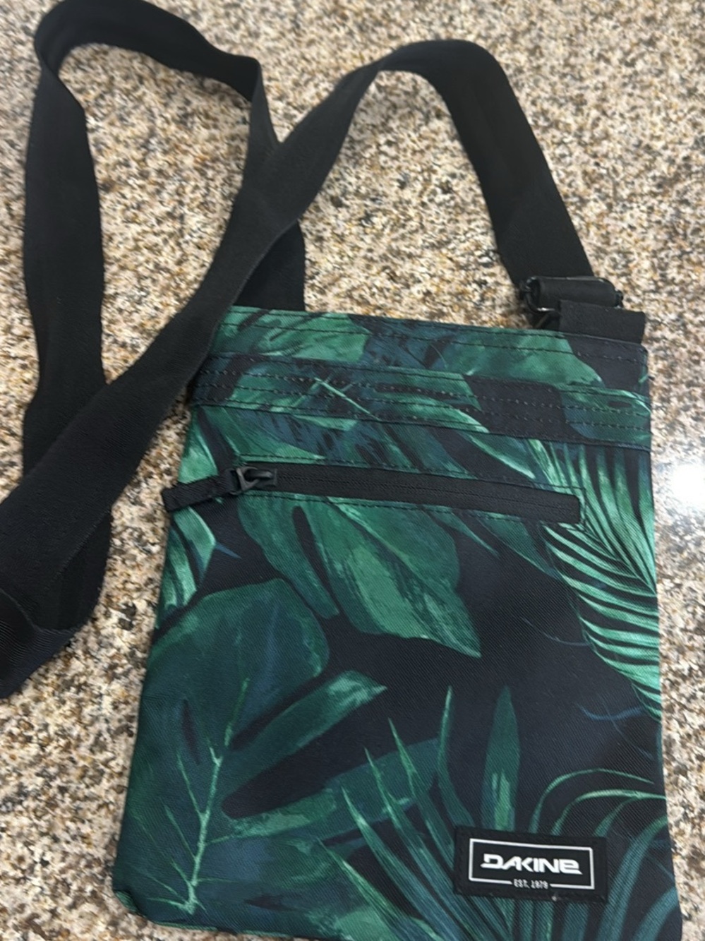 Dakine Green Tropical Crossbody Bag